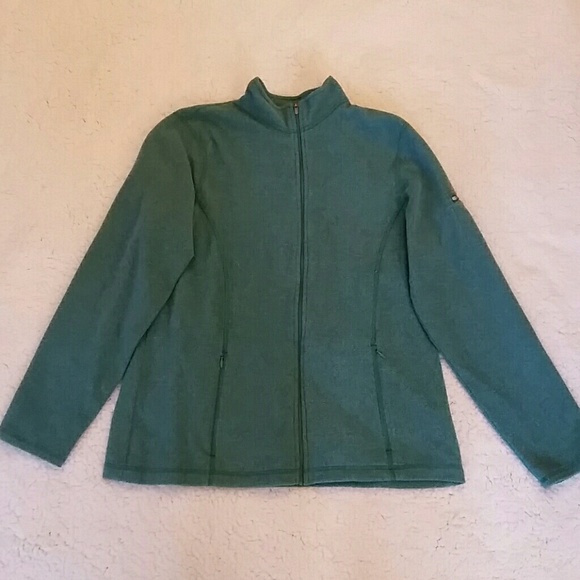 Green L.L.bean Zip Up Fleece W/Pockets - Picture 2 of 8